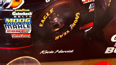 KEVIN HARVICK & NEON BUDWEISER SIGNS, 1940 DIE CAST PICK UP AND MORE!