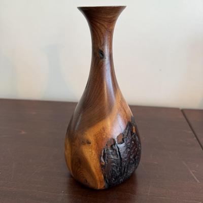 Collection of Wooden and Gem Vases and More (LR-BM)