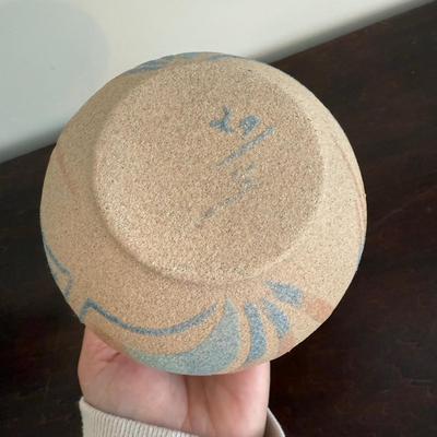 Navajo Sand Art Pottery and Frank Yazzie Kachina Sculpture (LR-BM)