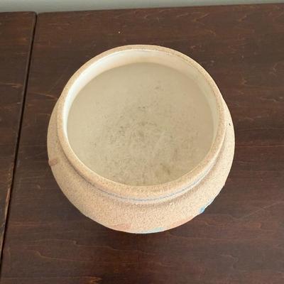 Navajo Sand Art Pottery and Frank Yazzie Kachina Sculpture (LR-BM)