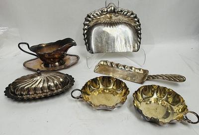 Sale Photo Thumbnail #299: In good vintage condition, tarnished and need polishing. See photos for more info.