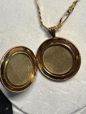 14K Gold necklace & Locket - updated, please read