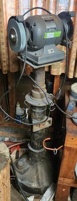 Dunlap 1/4 Hp Grinder Type SR14E includes Base Stand