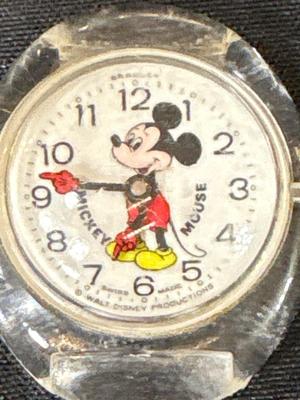 Bradley Bubble Lucite Mickey Mouse watch