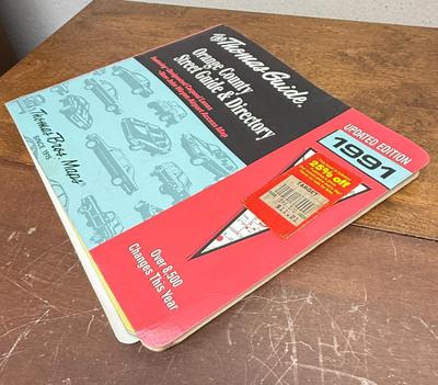 Sale Photo Thumbnail #115: Includes Orange County 1991 and 1998, and Los Angeles and Orange County 1987 and 2007. In fair to good condition, with some bent page edges.