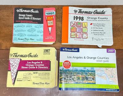 Sale Photo Thumbnail #109: Includes Orange County 1991 and 1998, and Los Angeles and Orange County 1987 and 2007. In fair to good condition, with some bent page edges.