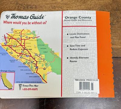 Sale Photo Thumbnail #117: Includes Orange County 1991 and 1998, and Los Angeles and Orange County 1987 and 2007. In fair to good condition, with some bent page edges.