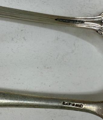 Sale Photo Thumbnail #181: One spoon is bent and chewed up on edges, but the rest are in good condition. Total weight: 185g