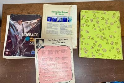 Sale Photo Thumbnail #172: Titles include: Dave Coleman's The Pick of the polkas, Liberace's Big Note Song Book, Family Songbook, and Everybody's Favorite Songs. Good to fir condition.