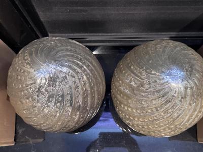 2- Pottery Barn Mercury Glass Easter Eggs (Lot 159A)