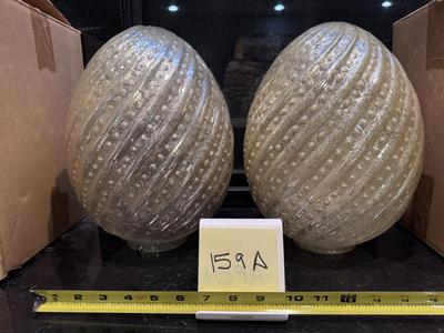 2- Pottery Barn Mercury Glass Easter Eggs (Lot 159A)