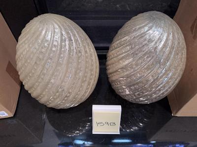 2- Pottery Barn Mercury Glass Easter Eggs (Lot 159B)
