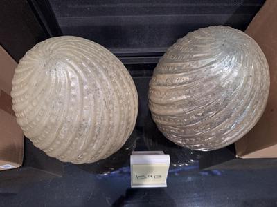 2- Pottery Barn Mercury Glass Easter Eggs (Lot 159B)