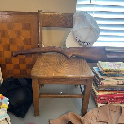 Child's Outfit, Vintage Trucks, Chair, Books, Checker Board Vintage lot