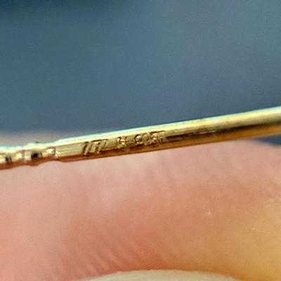 Carved Stone and Gold Leaf Pendants w/ 10K & 14K (ST-KD)