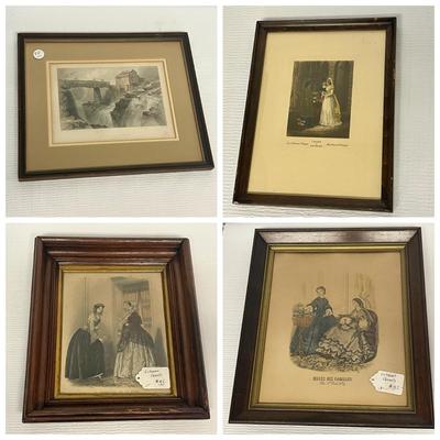 LOT 190: Antique "Cries of London" Hand-Colored Etching and More Artwork