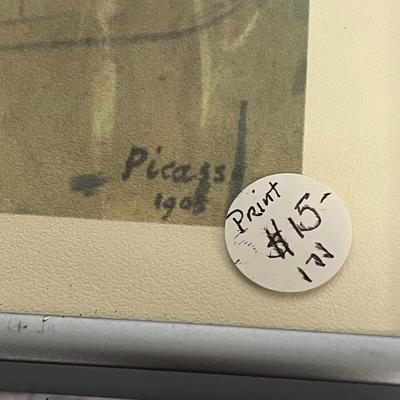 LOT 192: Antique / Vintage Artwork - Framed Picasso Print and More