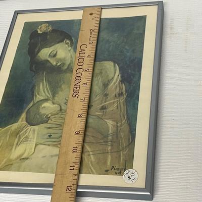 LOT 192: Antique / Vintage Artwork - Framed Picasso Print and More