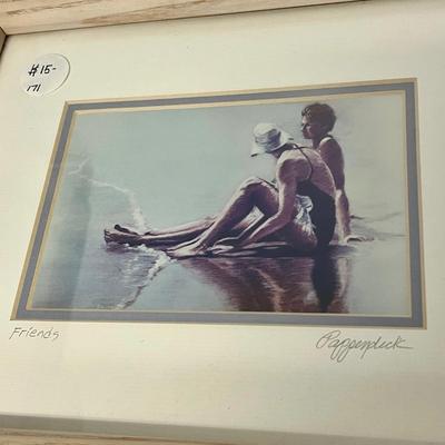 LOT 192: Antique / Vintage Artwork - Framed Picasso Print and More
