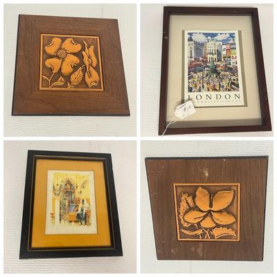 LOT 194: Vintage Wall Art - Mid Century Bruce Fox Wood and Metal Plaques and More
