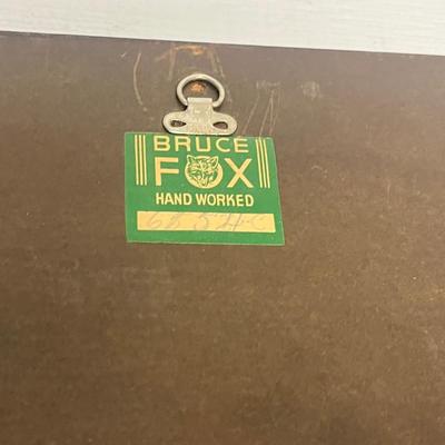 LOT 194: Vintage Wall Art - Mid Century Bruce Fox Wood and Metal Plaques and More