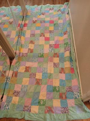 Nice handmade patchwork quilt