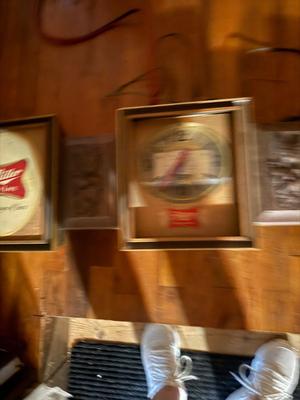 Sale Photo Thumbnail #3711: Clock works-needs a minor rewire to light up