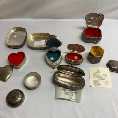 Metal Trinket Box Collection (B2-BM)