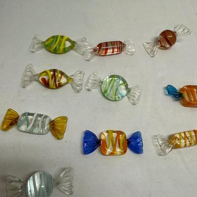 Murano Style Glass Candy and Paperweight (B2-BM)