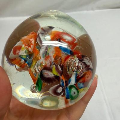 Murano Style Glass Candy and Paperweight (B2-BM)