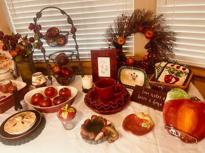 Fall and Apple Decor and Food Lot