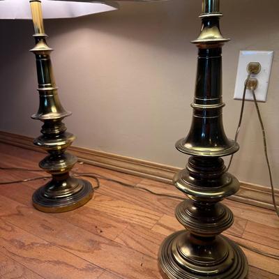 Pair of Brass Lamps