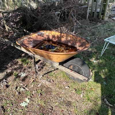 Wheelbarrow plus outdoor table