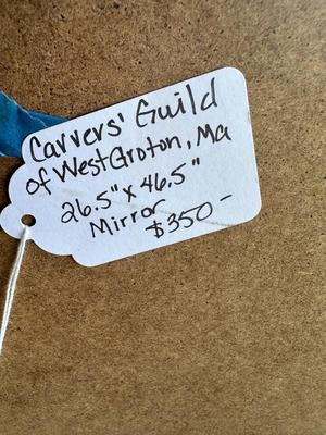 Carver's Guild Hand-Carved Wooden Framed Mirror