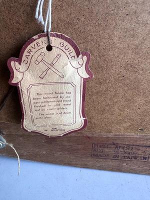 Carver's Guild Hand-Carved Wooden Framed Mirror