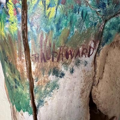 Painted Bison Skull Artwork