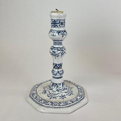 Sale Photo Thumbnail #1001: Vase has been repaired, Candle stick was cracked and repaired
Plate: 9.5" diameter
Candlestick: 7" high
Vase: 4.75" high