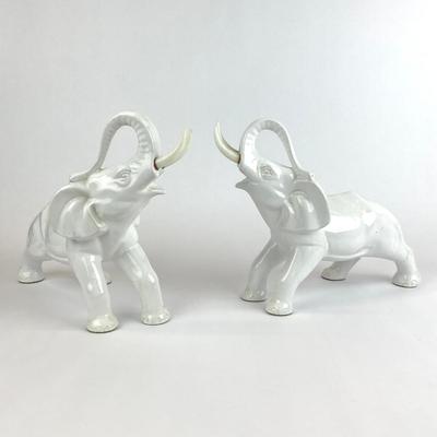 Sale Photo Thumbnail #1051: Tusks have been glued back in
Both measure: 13" long x 10" high