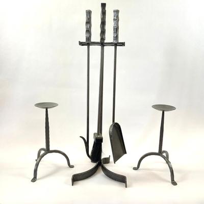 Sale Photo Thumbnail #1180: 34" high tool-set
14" candle holders