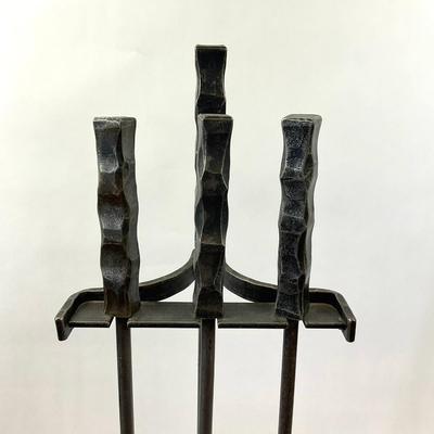 Sale Photo Thumbnail #1179: 34" high tool-set
14" candle holders