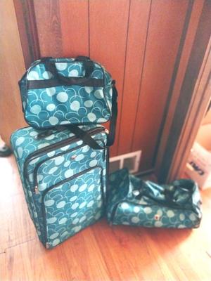 VINTAGE THREE PIECES MATCHING AIRFLIGHT LUGGAGE