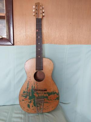 TWO WOODEN MUSICAL INSTRUMENTS