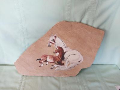 HAND PAINTED ROCK SLAB