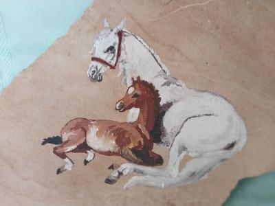 HAND PAINTED ROCK SLAB