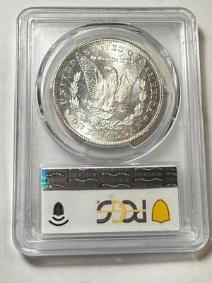 PCGS CERTIFIED 1878-S MS63 BRIGHT WHITE MORGAN SILVER DOLLAR AS PICTURED.