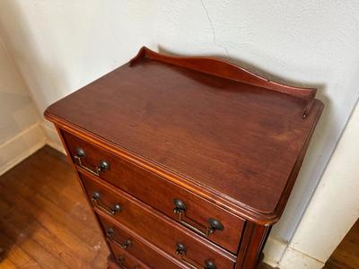 Vintage Wooden Cabinet with Hidden Rotating Storage Drawer