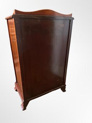 Vintage Wooden Cabinet with Hidden Rotating Storage Drawer