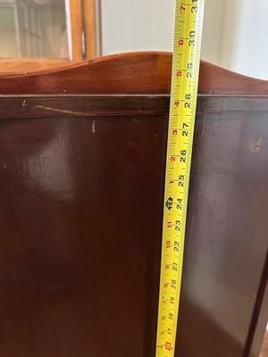 Vintage Wooden Cabinet with Hidden Rotating Storage Drawer