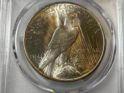 PCGS CERTIFIED 1935-P MS64 PEACE SILVER DOLLAR BETTER DATE AS PICTURED.