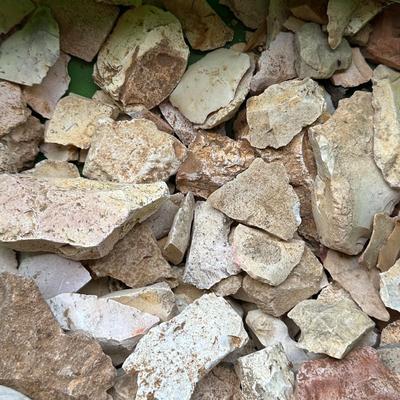 Sale Photo Thumbnail #248: Large Rub of Stones probably used for  toolmaking- flint, hert, or jasper nodules, knappable stone